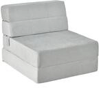 Costway 3 In 1 Klappbares Schlafsofa Grau 190 x 71 x 15 cm