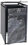 PROREGAL M&uuml;lltonnenbox 1er 117x68x80cm Anthrazit Marmor-Optik Dunkel