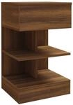 vidaXL Nachttisch Braun Eichen-Optik 40x35x65 cm Holzwerkstoff 816045