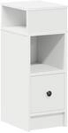 vidaXL Nachttisch mit Schublade Wei&szlig; 25x31x66 cm 858614