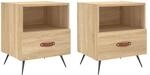 vidaXL Nachttische 2 Stk Sonoma-Eiche 40x35x47,5 cm Holzwerkstoff Modell 8