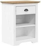 vidaXL Nachttisch BODO Braun 53x38,5x67 cm Massivholz Kiefer 355054