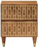 vidaXL Nachttische 2 Stk 40x33x46 cm Massivholz Mango Modell 4