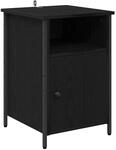 vidaXL Nachttisch Schwarz Eichen-Optik 40 x 42 x 60 cm Holzwerkstoff 881836