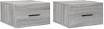 vidaXL Wand-Nachttische 2 Stk Grau Sonoma 35x35x20 cm 829865