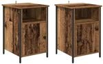 vidaXL Nachttisch 2 Stk Altholz 40 x 42 x 60 cm Holzwerkstoff 881833
