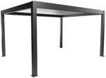Biohort Pergola 4,5 m x 3,5 m Dunkelgrau-Metallic/Silber-Metallic
