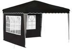 vidaXL Pop-up Partyzelt Schwarz 288 x 288 x 245 cm Oxford-Stoff 42019766