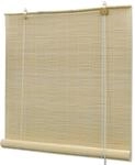 vidaXL Naturfarbenes Bambusrollo 120 x 220 cm