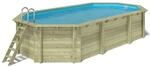 ALTANKA Holzpool Nemo 7,3x3,97 H&ouml;he 1,45 m auf Rahmen ohne Betonierung BAS7305OSPU
