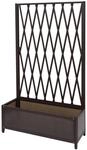 MCW Alu-Rankgitter G21 Scherengitter Stahl 152x90x35cm Braun
