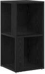 vidaXL Eckregale Schwarz Eichen-Optik 33 x 33 x 67 cm Holzwerkstoff 862690