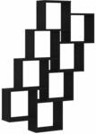 vidaXL Wandregal Schwarz Eichen-Optik 90 x 15 x 119,5 cm Holzwerkstoff 862650