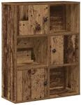 vidaXL B&uuml;cherregal Altholz-Optik 60x24x76,5 cm Holzwerkstoff 860389