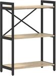 vidaXL B&uuml;cherregal Sonoma-Eiche 60 x 30 x 85 cm Holzwerkstoff 868396