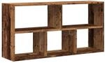 vidaXL Wandregal Altholz-Optik 100x25x50 cm Holzwerkstoff 853279