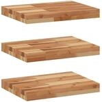 vidaXL Schweberegale 3 Stk 40x30x4 cm Massivholz Akazie &Ouml;lbehandelt 3279605
