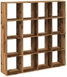 vidaXL B&uuml;cherregal Altholz-Optik 137,5x29x137,5 cm Holzwerkstoff 3310296