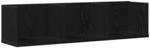 vidaXL Wandregal Schwarz Eichen-Optik 75 x 18 x 18 cm Holzwerkstoff 862461