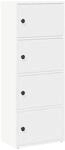 vidaXL B&uuml;cherregal Wei&szlig; 40x24x102 cm Holzwerkstoff 860373