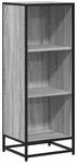 vidaXL B&uuml;cherregal Grau Sonoma 40x35x107,5 cm Holzwerkstoff 849112