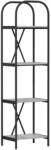 vidaXL B&uuml;cherregal Graues Sonoma 40 x 30 x 146 cm Holzwerkstoff 879878