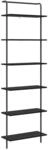 vidaXL B&uuml;cherregal Schwarz Eichen-Optik 60 x 24 x 203 cm Holzwerkstoff 879971