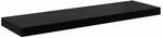 vidaXL Schweberegal Hochglanz-Schwarz 80x23,5x3,8 cm MDF 323772