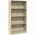 vidaXL B&uuml;cherregal Sonoma-Eiche 80x24x143 cm Holzwerkstoff 857846
