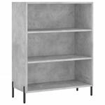 vidaXL Regalschrank Betongrau 69,5x32,5x90 cm Holzwerkstoff 828376