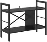 vidaXL B&uuml;cherregal Schwarz Eichen-Optik 75 x 30 x 58,5 cm 883976