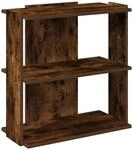 vidaXL B&uuml;cherregal 3 B&ouml;den R&auml;uchereiche 60x30x60 cm Holzwerkstoff 860251