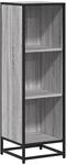vidaXL B&uuml;cherregal Grau Sonoma 33,5x33x107,5 cm Holzwerkstoff 849157