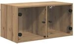 vidaXL Wandschr&auml;nke 2 Stk Artisan-Eiche 68 x 37 x 35 cm Holzwerkstoff 882916