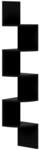 vidaXL Wand-Eckregal Hochglanz-Schwarz 19x19x123 cm Holzwerkstoff 326838