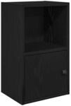 vidaXL B&uuml;cherregal Schwarz Eichen-Optik 31x24x52 cm Holzwerkstoff 860320
