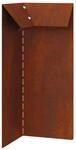 vidaXL Schneckenzaun Rostig 10 x 10 x 25 cm Wetterfeststahl 874877