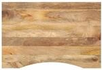 vidaXL Schreibtischplatte mit Aussparung 80x60x2,5 cm Massivholz Mango 370199
