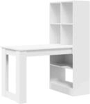 vidaXL Schreibtisch mit Regal Wei&szlig; 122 x 67 x 145 cm Holzwerkstoff 3337257