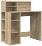 vidaXL Schreibtisch mit Stauraum Sonoma-Eiche 90 x 48 x 101,5 cm 869524