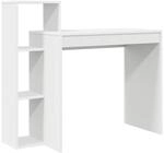 vidaXL Schreibtisch mit Regal Wei&szlig; 100 x 40 x 90 cm Holzwerkstoff 869314