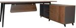 Jet-Line Luxus Chef Schreibtisch San Paulo Rechtsseitig Inklusive Sideboard 200 x 160