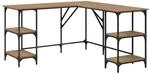 vidaXL Schreibtisch Artisan-Eiche 139 x 139 x 75 cm Holzwerkstoff 882869