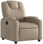 vidaXL Relaxsessel Cappuccino-Braun Kunstleder 372395