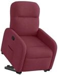 vidaXL Relaxsessel mit Aufstehhilfe Weinrot Stoff 3302975