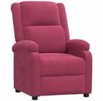 vidaXL Relaxsessel Weinrot Samt 342404