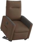 vidaXL Relaxsessel mit Aufstehhilfe Elektrisch Braun Stoff 3324069