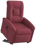 vidaXL Relaxsessel mit Aufstehhilfe Weinrot Stoff 3303257