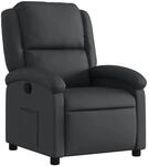 vidaXL Relaxsessel Echtleder Schwarz 3205468