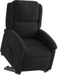 vidaXL Relaxsessel mit Aufstehhilfe Schwarz Stoff Modell 15